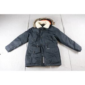 ABERCROMBIE & FITCH Coat MENS Black Small ULTRA PARKA DOWN JACKET Hooded